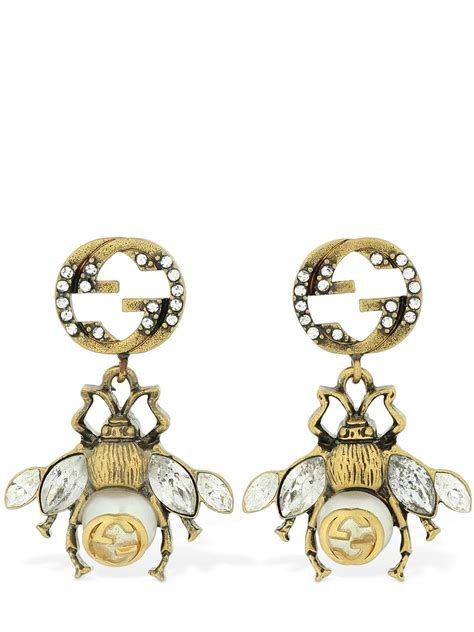 what earrings to wear with gucci bee